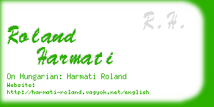 roland harmati business card